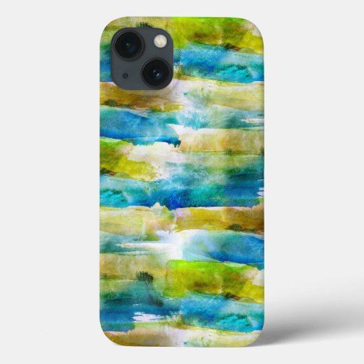Coques Case-Mate iPhone Watercolor abstract green (Verso)