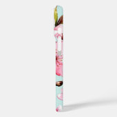 Coques Case-Mate iPhone Watercolor Cherry and Flowers (Verso / Gauche)
