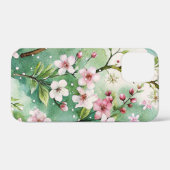Coques Case-Mate iPhone Watercolor Cherry Blossoms (Verso (horizontal))