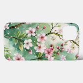 Coques Case-Mate iPhone Watercolor Cherry Blossoms (Verso (horizontal))