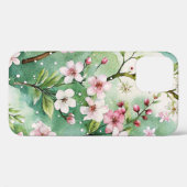 Coques Case-Mate iPhone Watercolor Cherry Blossoms (Verso (horizontal))