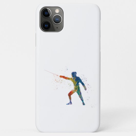 Coques Case-Mate iPhone watercolor fencing (Dos)