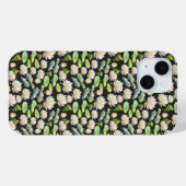 Coques Case-Mate iPhone Watercolor Pink Lotus Seamless Pattern (Verso (horizontal))