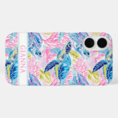 Coques Case-Mate iPhone Watercolor Sea Turtles Monogrammed (Verso (horizontal))