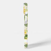 Coques Case-Mate iPhone Watercolor Sunflowers Monogrammed (Verso / Gauche)