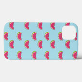 Coques Case-Mate iPhone Watermelon Slices on Teal Pattern (Verso (horizontal))