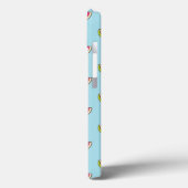 Coques Case-Mate iPhone Watermelon Slices on Teal Pattern (Verso / Gauche)