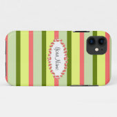 Coques Case-Mate iPhone Watermelon Stripe Classic ovale 'Nom' (Dos (Horizontal))