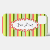 Coques Case-Mate iPhone Watermelon Stripe Classic ovale 'Nom' horizontal (Verso (horizontal))