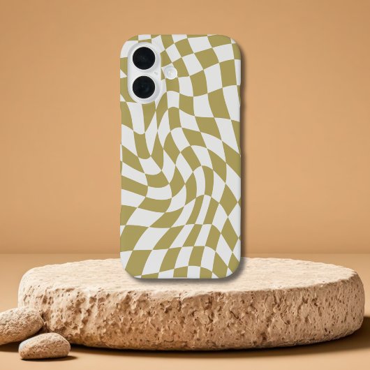 Coques Case-Mate iPhone Wavy Checkerboard Moderne iPhone 16 coques