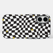 Coques Case-Mate iPhone Wavy Checkerboard Smiley Streetwear Case (Verso (horizontal))