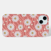 Coques Case-Mate iPhone Wavy Pink Daisies (Verso (horizontal))