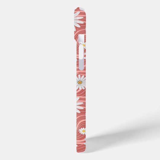 Coques Case-Mate iPhone Wavy Pink Daisies (Verso / Gauche)