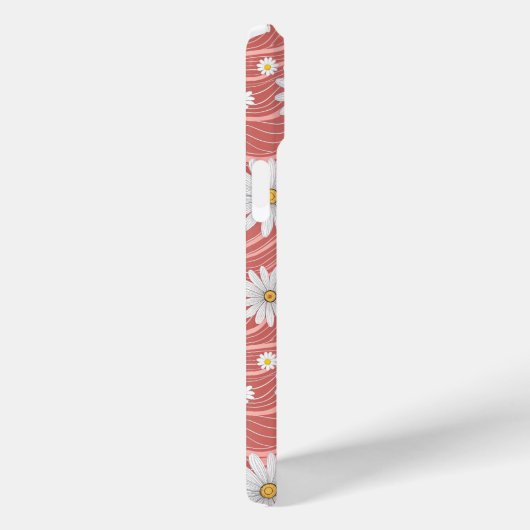 Coques Case-Mate iPhone Wavy Pink Daisies (Verso / Droite)