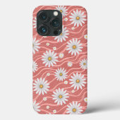 Coques Case-Mate iPhone Wavy Pink Daisies (Verso)
