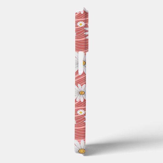 Coques Case-Mate iPhone Wavy Pink Daisies (Verso / Droite)