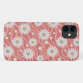 Coques Case-Mate iPhone Wavy Pink Daisies (Dos (Horizontal))