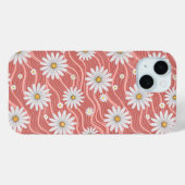 Coques Case-Mate iPhone Wavy Pink Daisies (Verso (horizontal))