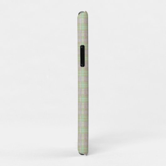 Coques Case-Mate iPhone Weathered Neutral Sage Plaid (Dos/Droite)