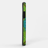 Coques Case-Mate iPhone Weaver Mandala bleu et vert (Dos/Droite)