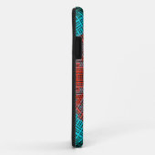 Coques Case-Mate iPhone Weaver Mandala rouge et bleu (Dos/Droite)