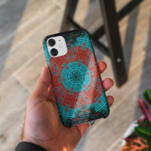 Case-Mate iPhone Case Weaver Mandala rouge et bleu