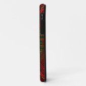 Coques Case-Mate iPhone Weaver Mandala rouge et vert (Dos/Gauche)