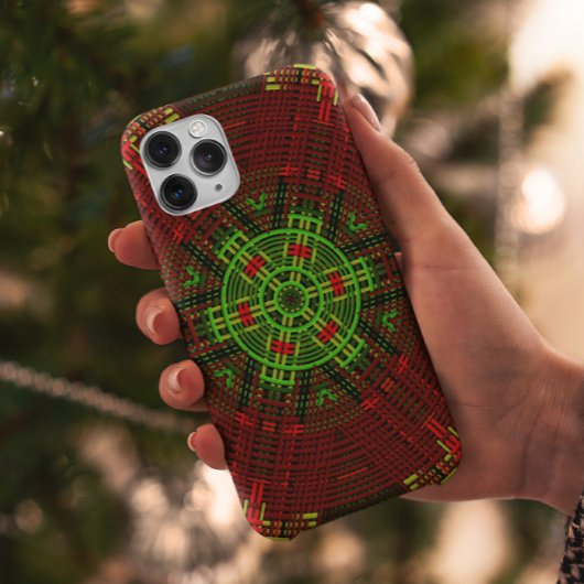 Coques Case-Mate iPhone Weaver Mandala rouge et vert
