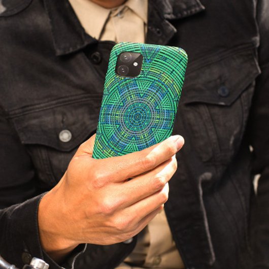 Coques Case-Mate iPhone Weaver Mandala Vert et Bleu