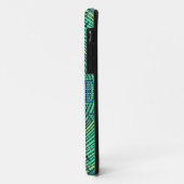 Coques Case-Mate iPhone Weaver Mandala Vert et Bleu (Dos/Gauche)