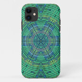 Coques Case-Mate iPhone Weaver Mandala Vert et Bleu (Dos)