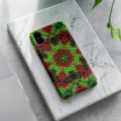 Coques Case-Mate iPhone Weaver Mandala vert et rouge