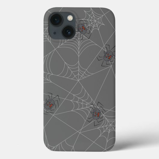 Coques Case-Mate iPhone Web et citrouilles d'araignées d'Halloween (Verso)