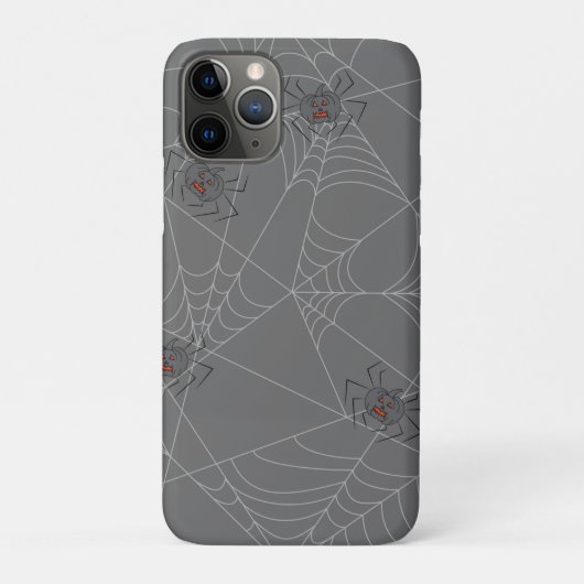 Coques Case-Mate iPhone Web et citrouilles d'araignées d'Halloween (Dos)