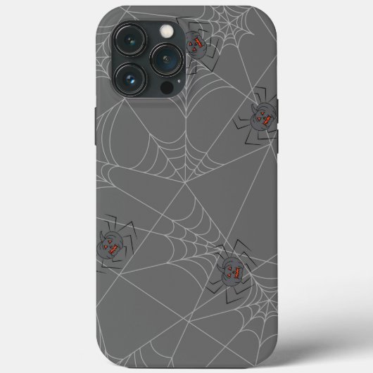Coques Case-Mate iPhone Web et citrouilles d'araignées d'Halloween (Verso)