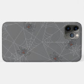Coques Case-Mate iPhone Web et citrouilles d'araignées d'Halloween (Dos (Horizontal))