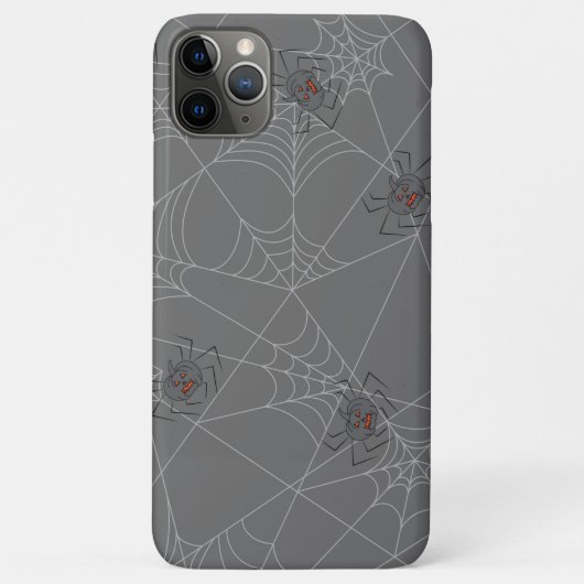 Coques Case-Mate iPhone Web et citrouilles d'araignées d'Halloween (Dos)