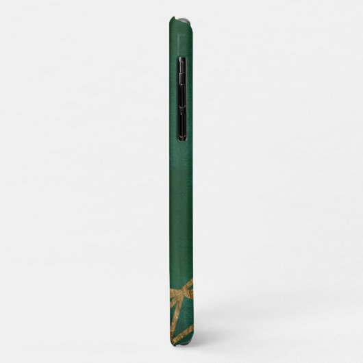 Coques Case-Mate iPhone Web Gold et Green Jungle (Dos/Gauche)