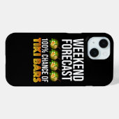 Coques Case-Mate iPhone Weekend Forecast - 100% Chance of Tiki Bars (Verso (horizontal))