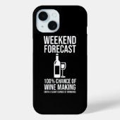 Coques Case-Mate iPhone Weekend Forecast - 100% Chance of Wine Making (Verso)