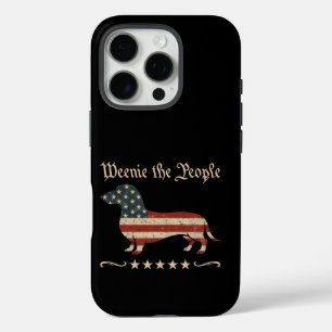 Coques iPhone 16 Pro Weenie Le Peuple Dachshund 4 juillet