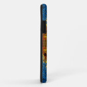 Coques Case-Mate iPhone Weer Mandala bleu jaune et rouge (Dos/Droite)