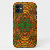 Coques Case-Mate iPhone Weer Mandala jaune orange et vert (Dos)