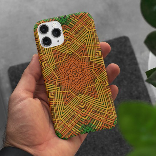 Coques Case-Mate iPhone Weer Mandala jaune orange et vert
