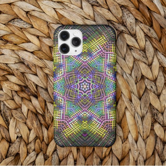 Coques Case-Mate iPhone Weer Mandala jaune rose et vert