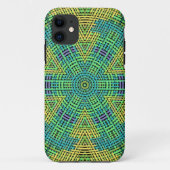 Coques Case-Mate iPhone Weer Mandala jaune vert et bleu (Dos)