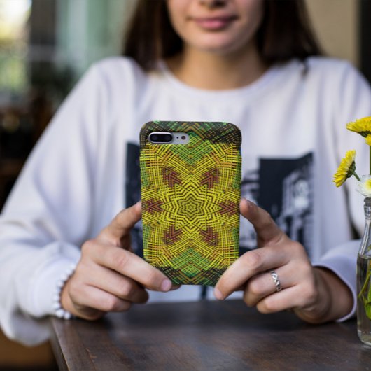 Coques Case-Mate iPhone Weer Mandala jaune vert et orange