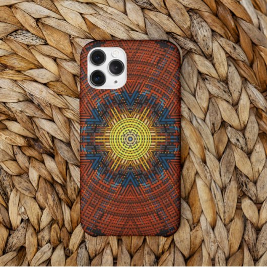 Coques Case-Mate iPhone Weer Mandala orange jaune et bleu