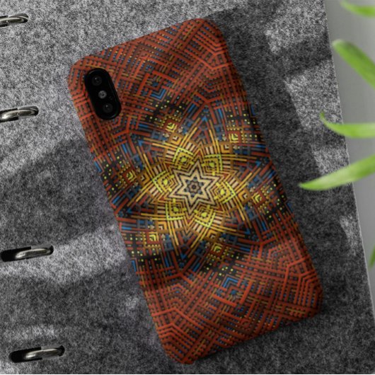 Coques Case-Mate iPhone Weer Mandala orange jaune et bleu