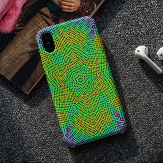 Coques Case-Mate iPhone Weer Mandala Orange Vert et Bleu